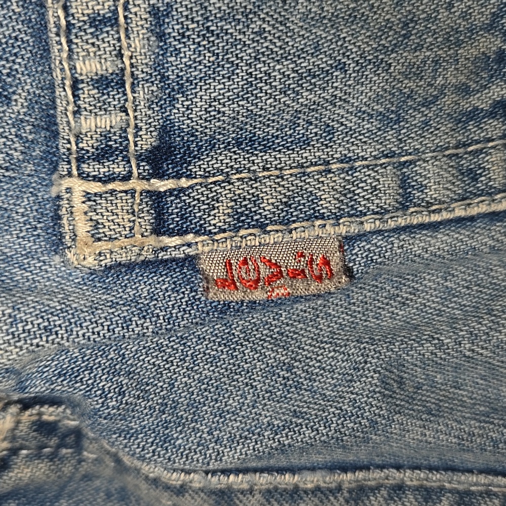 Vintage Little Levi's Levis Quality Service Denim Jean Shorts Big Patch 2T - Picture 3 of 16